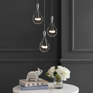 Orion Adjustable Modern Integrated Cluster LED Metal Pendant - JONATHAN Y